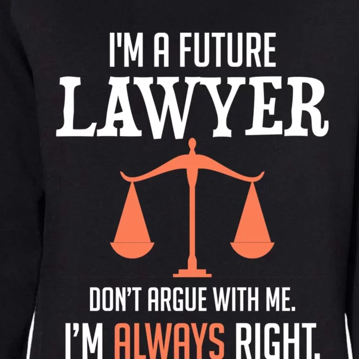 Funny Future Lawyer Law School Student Gift Womens California Wash Sweatshirt