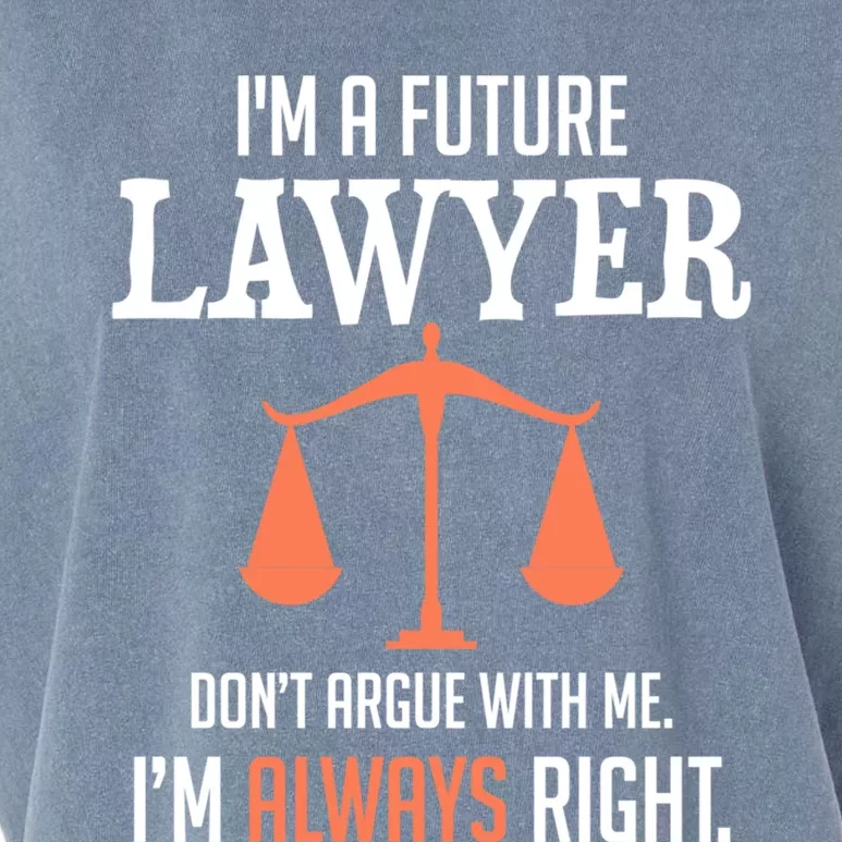 Funny Future Lawyer Law School Student Gift Garment-Dyed Women's Muscle Tee