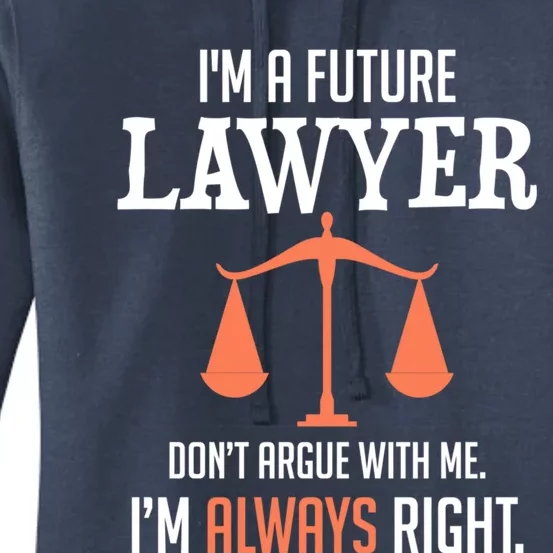 Funny Future Lawyer Law School Student Gift Women's Pullover Hoodie