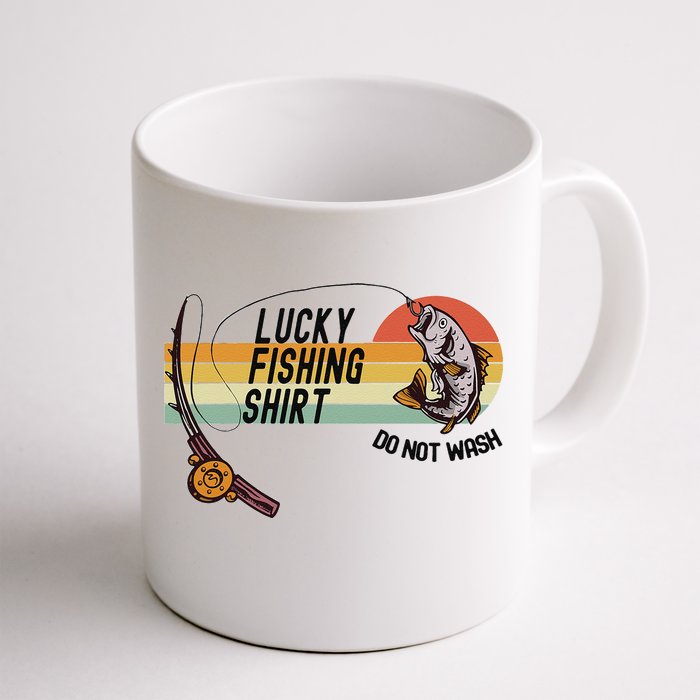 Funny Fishermans Lucky Fishing Do Not Wash Front & Back Coffee Mug