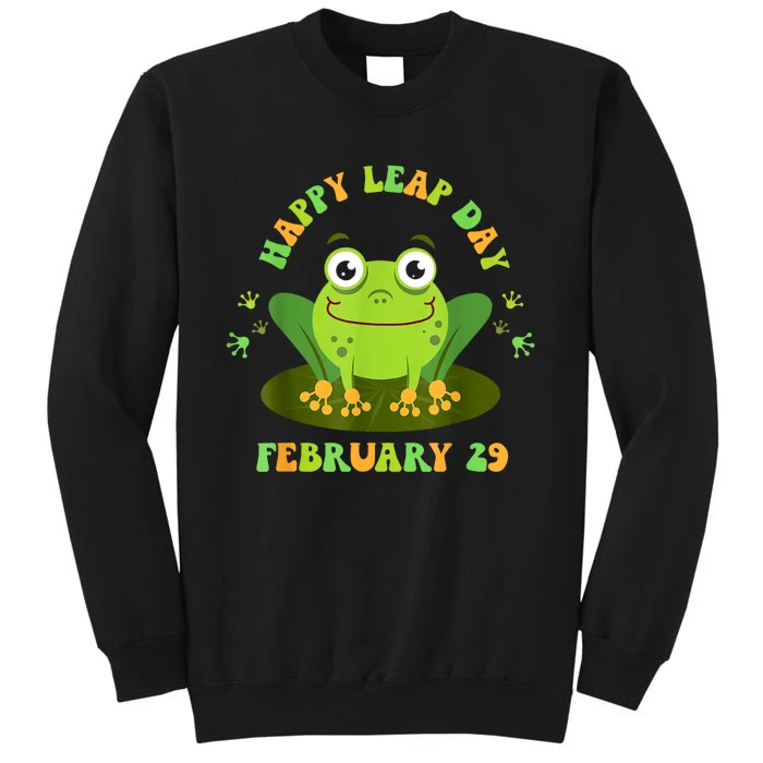 Funny Frog Lovers Happy Leap Day February 29 Green Vintage Sweatshirt