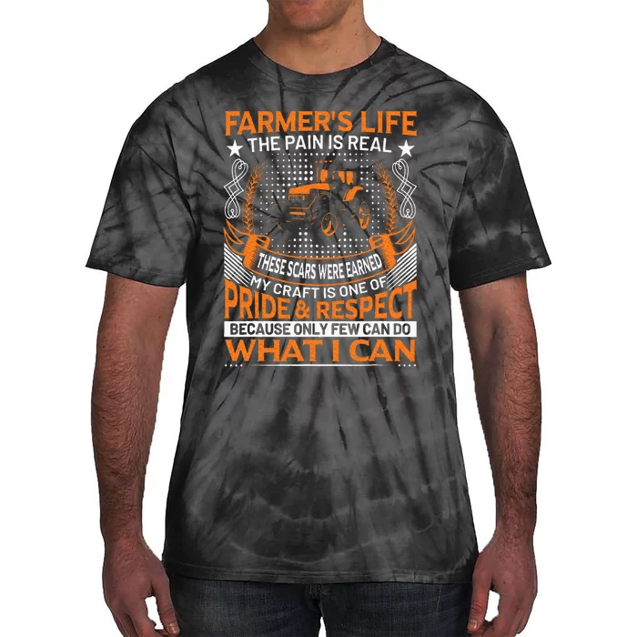 Funny Farmer’s Life Tractors Planting Crops Men Women Tie-Dye T-Shirt