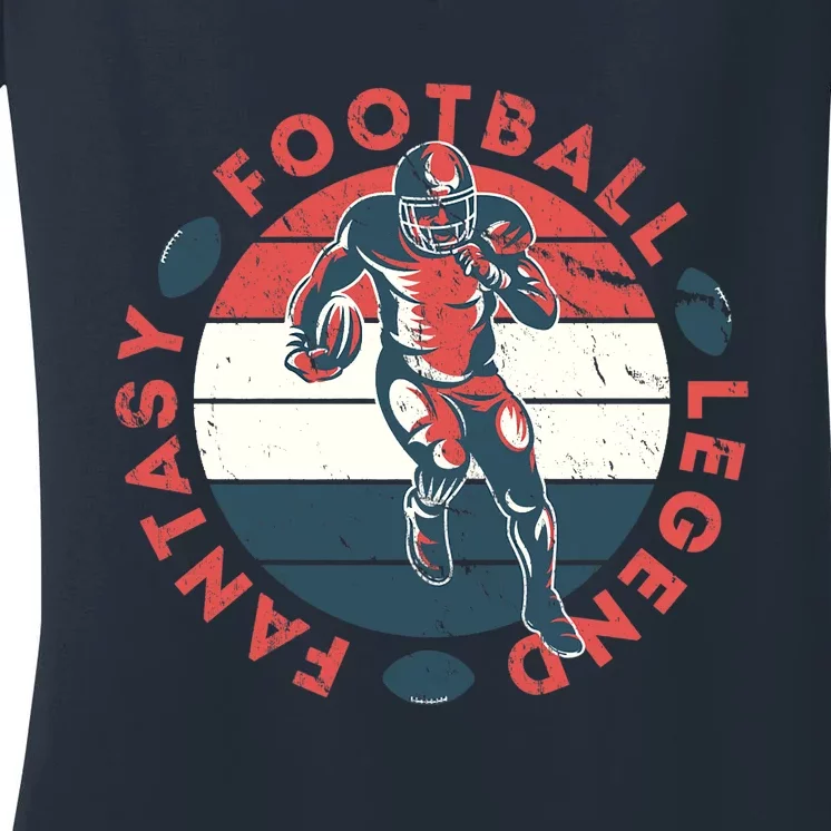 Fantasy Football Legend: The Ultimate Fan Premium Women's V-Neck T-Shirt