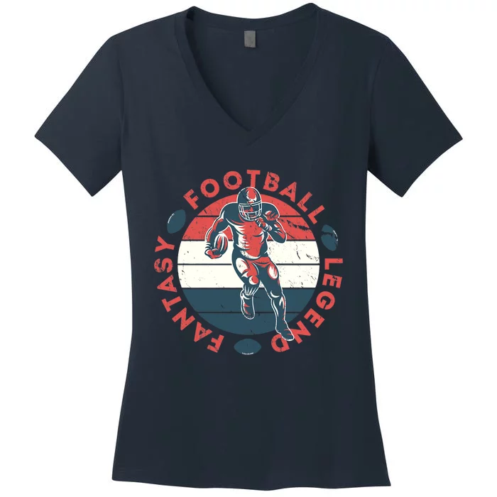 Fantasy Football Legend: The Ultimate Fan Premium Women's V-Neck T-Shirt