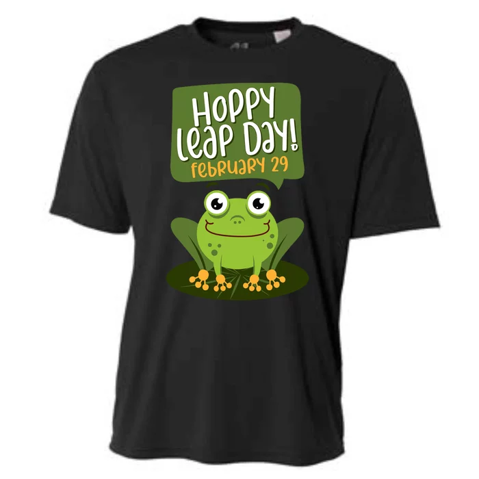 Funny Frog Lover Hoppy Leap Day February 29 Gift Cooling Performance Crew T-Shirt