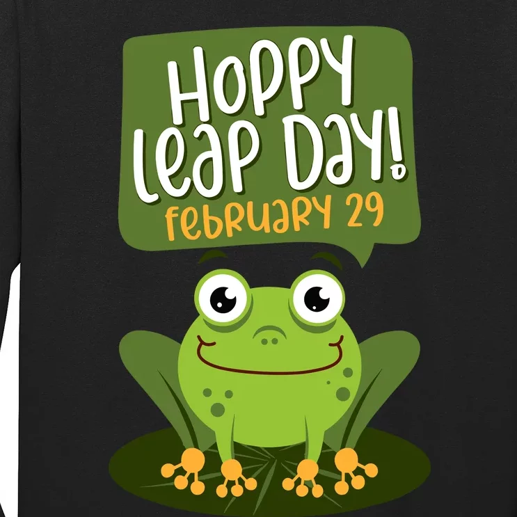 Funny Frog Lover Hoppy Leap Day February 29 Gift Long Sleeve Shirt