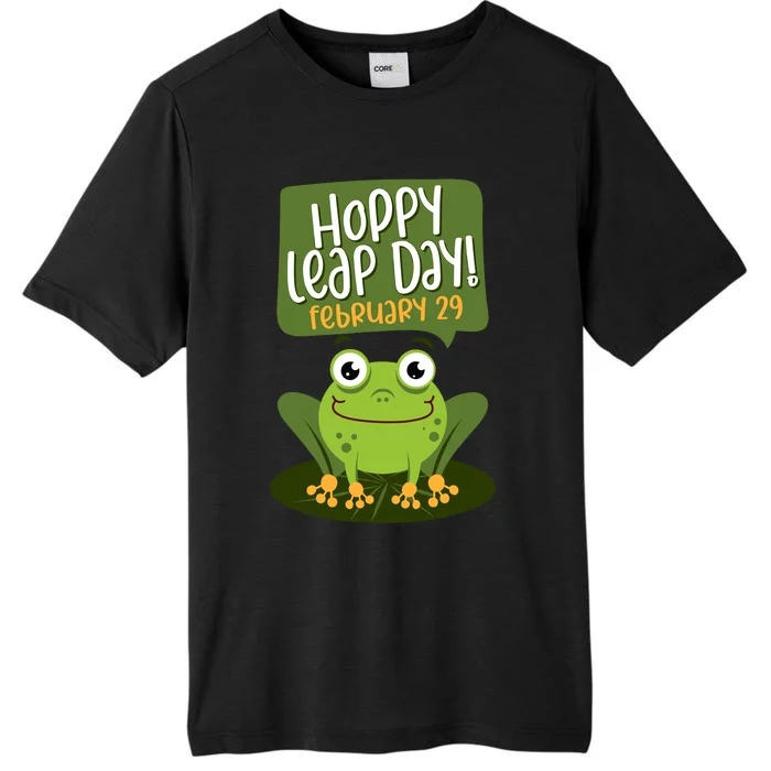 Funny Frog Lover Hoppy Leap Day February 29 Gift ChromaSoft Performance T-Shirt