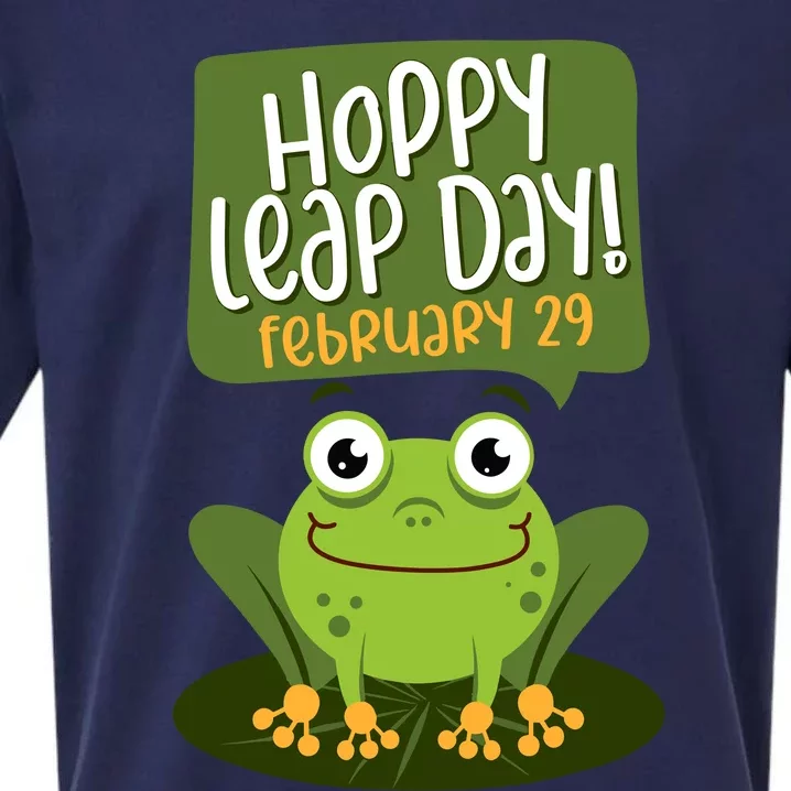 Funny Frog Lover Hoppy Leap Day February 29 Gift Sueded Cloud Jersey T-Shirt