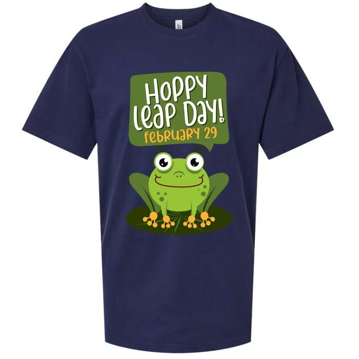 Funny Frog Lover Hoppy Leap Day February 29 Gift Sueded Cloud Jersey T-Shirt