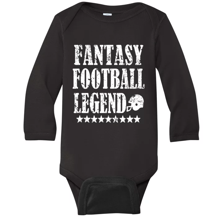 Fantasy Football Legend funny saying 's Baby Long Sleeve Bodysuit