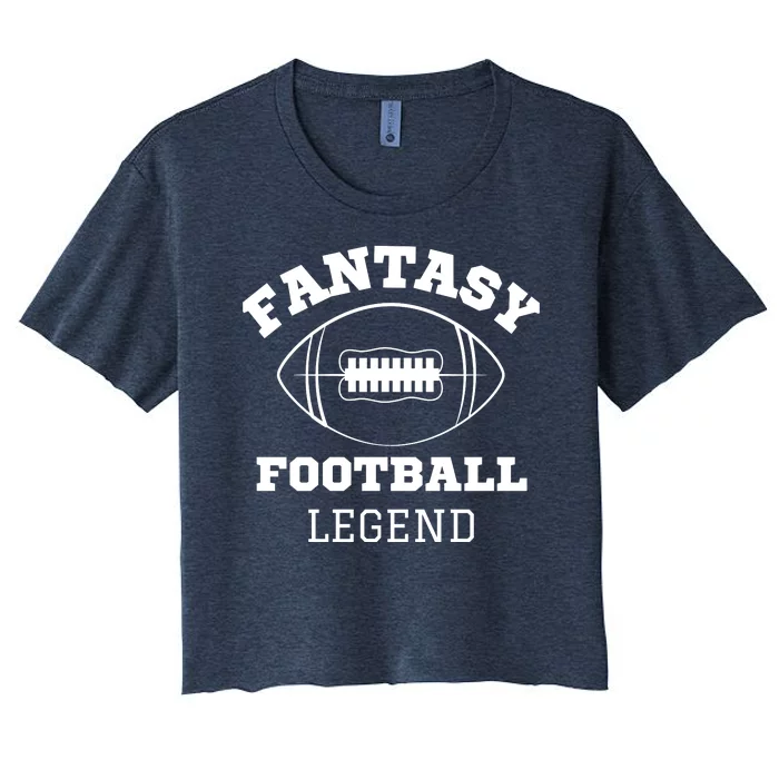 Fantasy Football Legend, Funny Fantasy Football, Fantasy Football Guru Women's Crop Top Tee