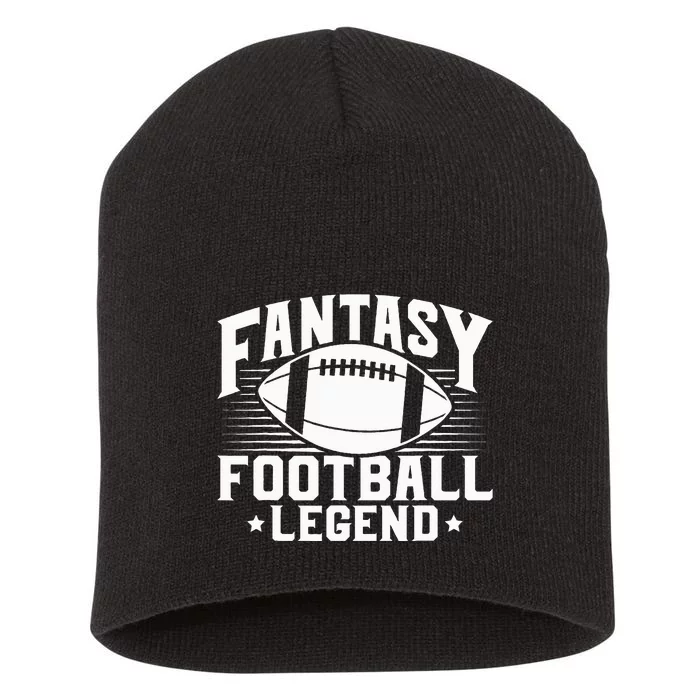 Fantasy Football Legend Novelty Tee Champion Short Acrylic Beanie