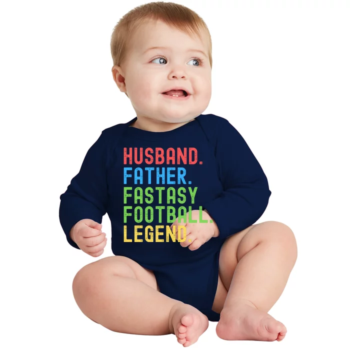 Fantasy Football Legend, Funny Fantasy Football, Fantasy Football Champ Baby Long Sleeve Bodysuit