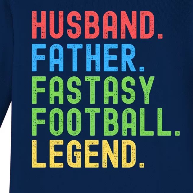 Fantasy Football Legend, Funny Fantasy Football, Fantasy Football Champ Baby Long Sleeve Bodysuit