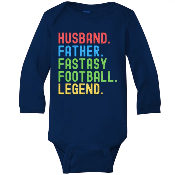 Fantasy Football Legend, Funny Fantasy Football, Fantasy Football Champ Baby Long Sleeve Bodysuit