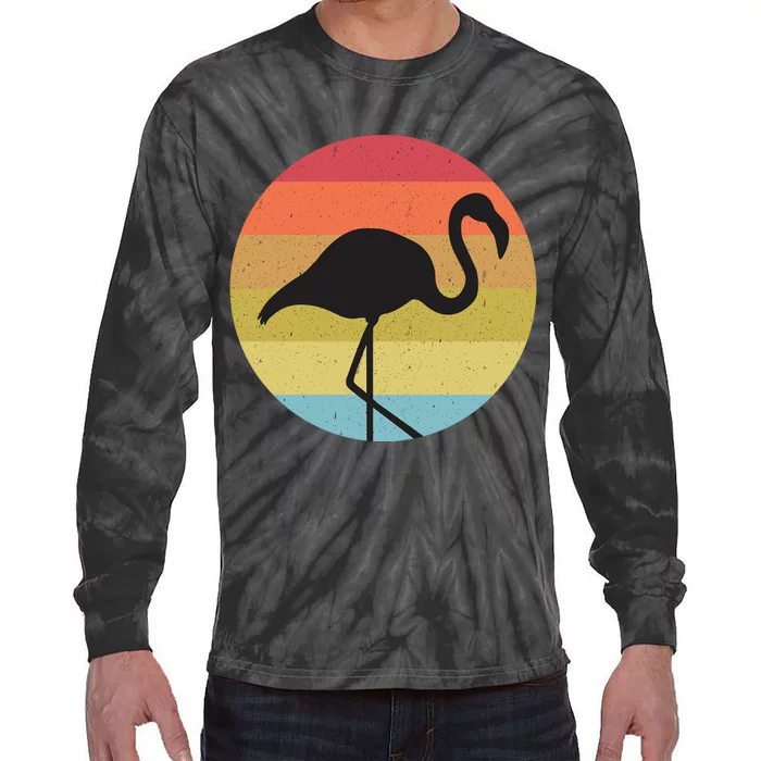 Flamingo Tie-Dye Long Sleeve Shirt