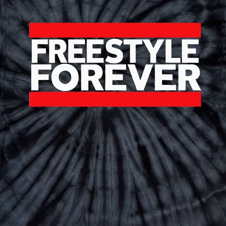 Freestyle Forever Music Fan 80s Retro Rap Style Graphic Tie-Dye T-Shirt