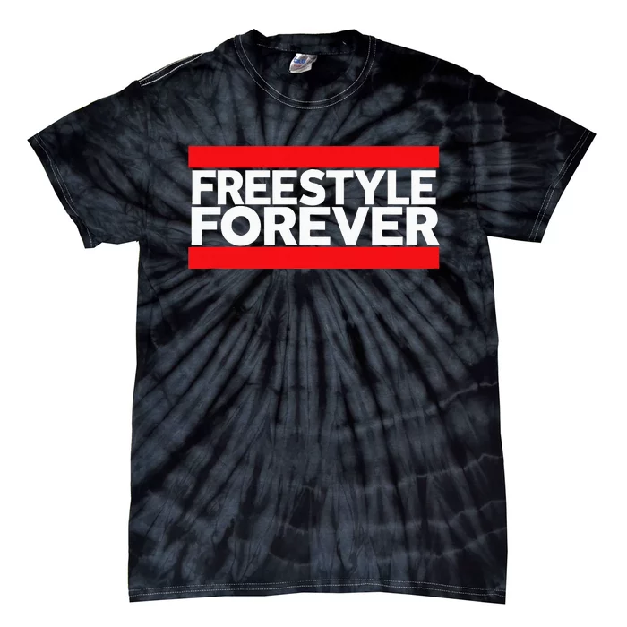 Freestyle Forever Music Fan 80s Retro Rap Style Graphic Tie-Dye T-Shirt