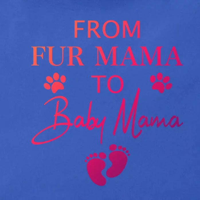 From Fur Mama To Mama Dog Cat Owner New Mom Pregnant Gift Zip Tote Bag