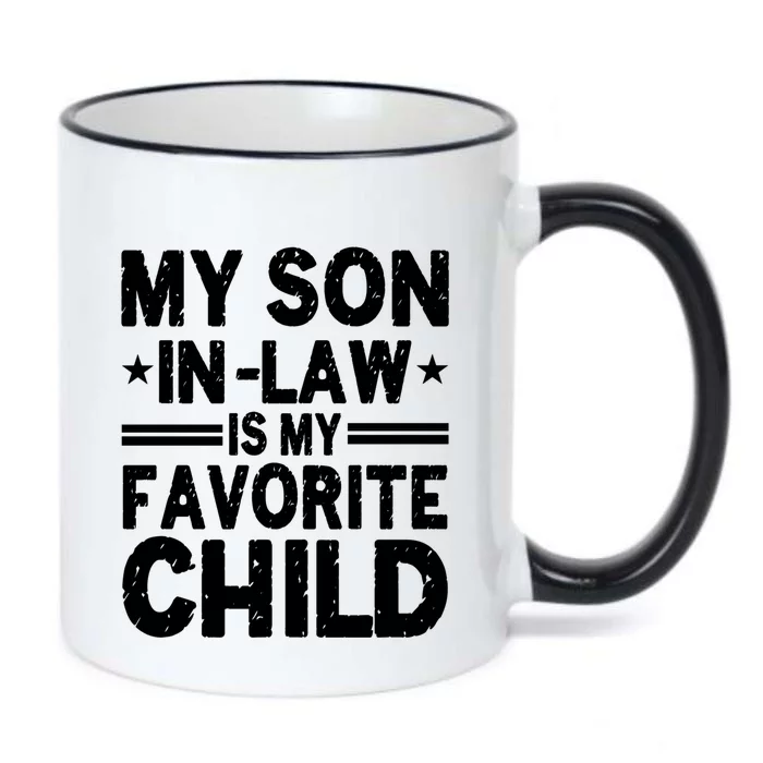 Funny Family My Son In Law Is My Favorite Gift Black Color Changing Mug