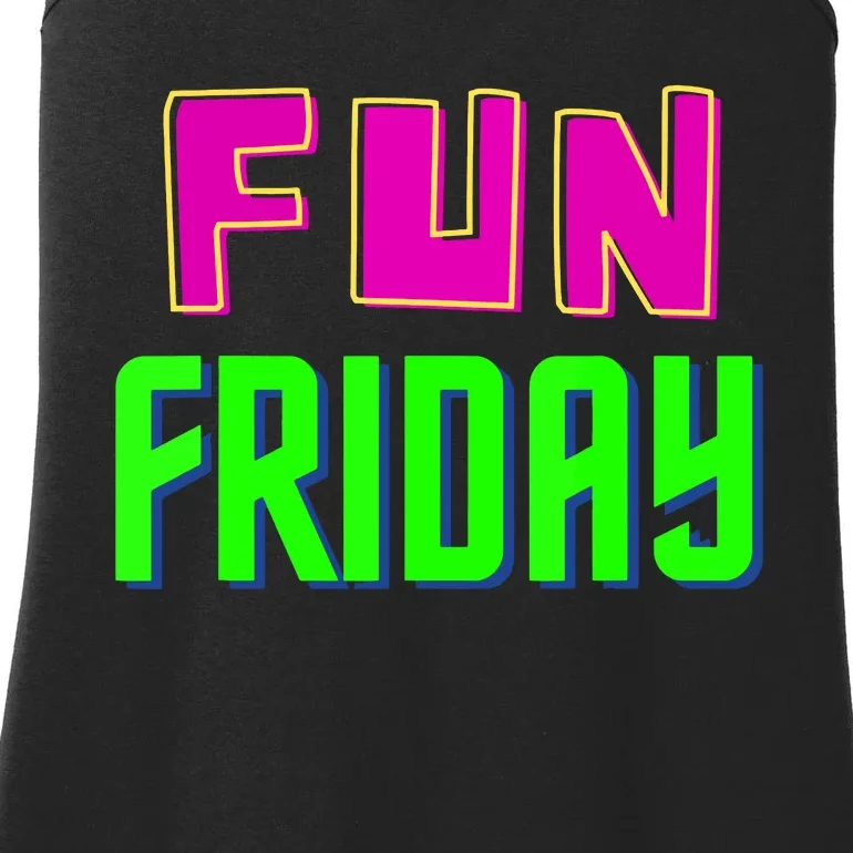 Fun Friday Motivational Positive Ladies Essential Tank