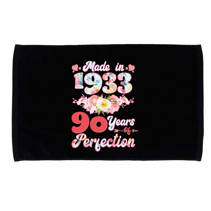 Flower Floral Made In 1933 90 Years Of Perfection Microfiber Hand Towel