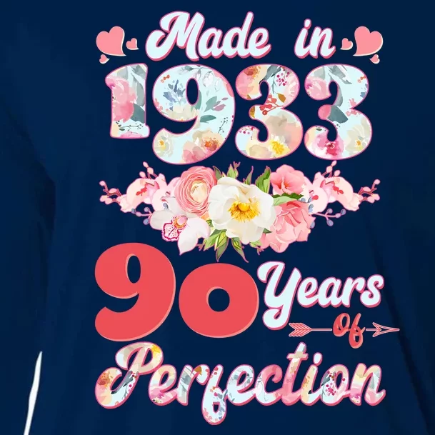 Flower Floral Made In 1933 90 Years Of Perfection Cooling Performance Long Sleeve Crew