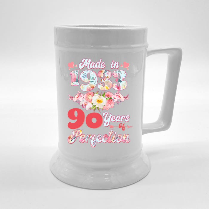 Flower Floral Made In 1933 90 Years Of Perfection Front & Back Beer Stein