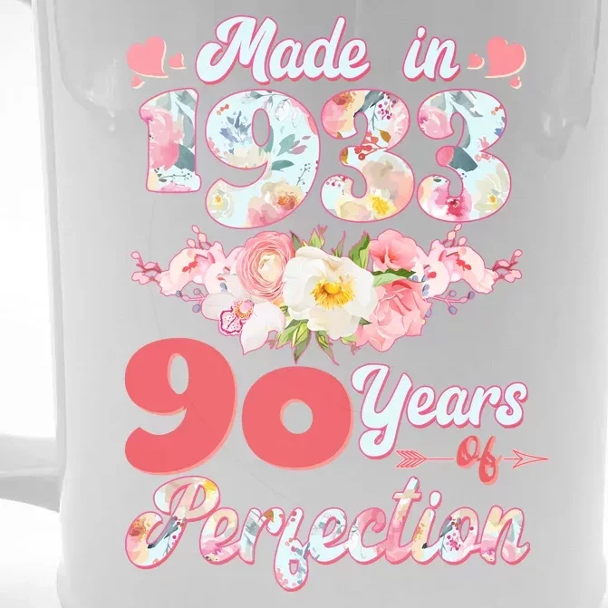 Flower Floral Made In 1933 90 Years Of Perfection Front & Back Beer Stein