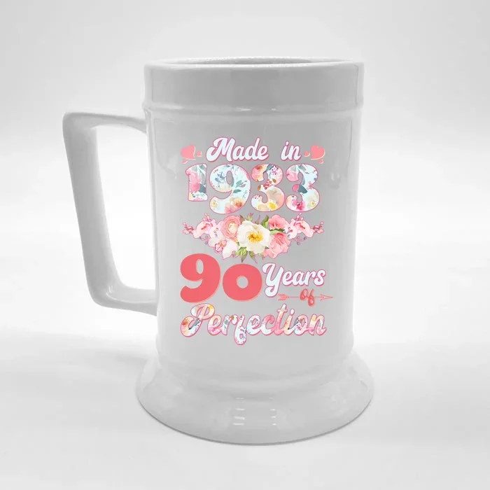 Flower Floral Made In 1933 90 Years Of Perfection Front & Back Beer Stein