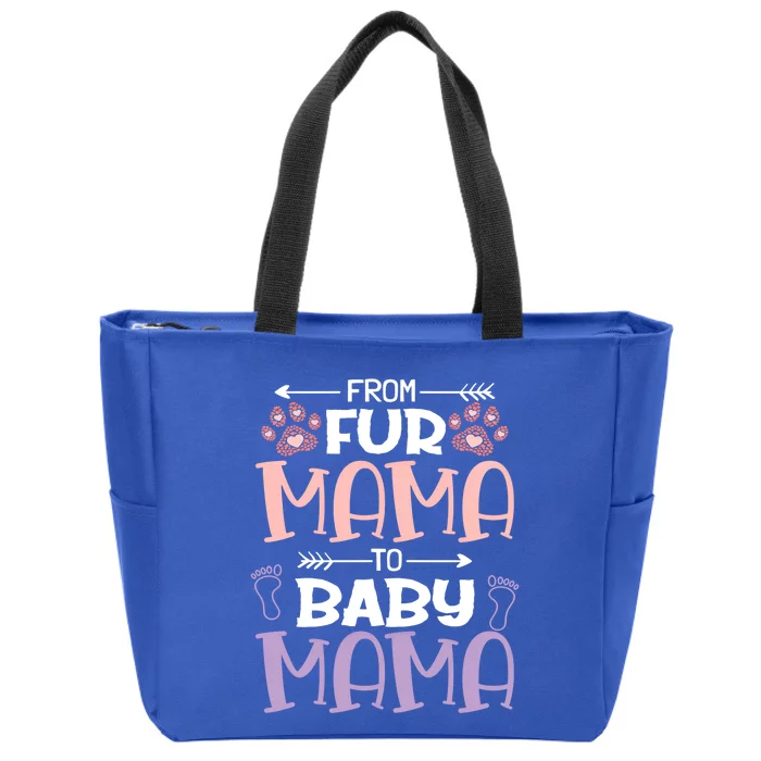 From Fur Mama To Mama Design Mom To Be Gift Zip Tote Bag