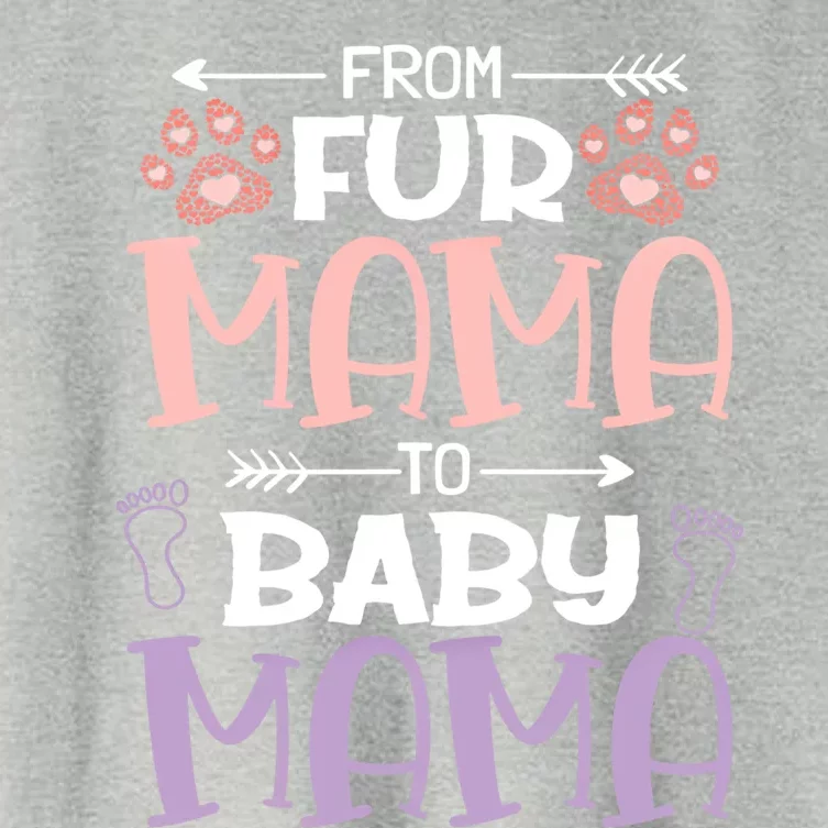 From Fur Mama To Mama Design Mom To Be Gift Women's Crop Top Tee