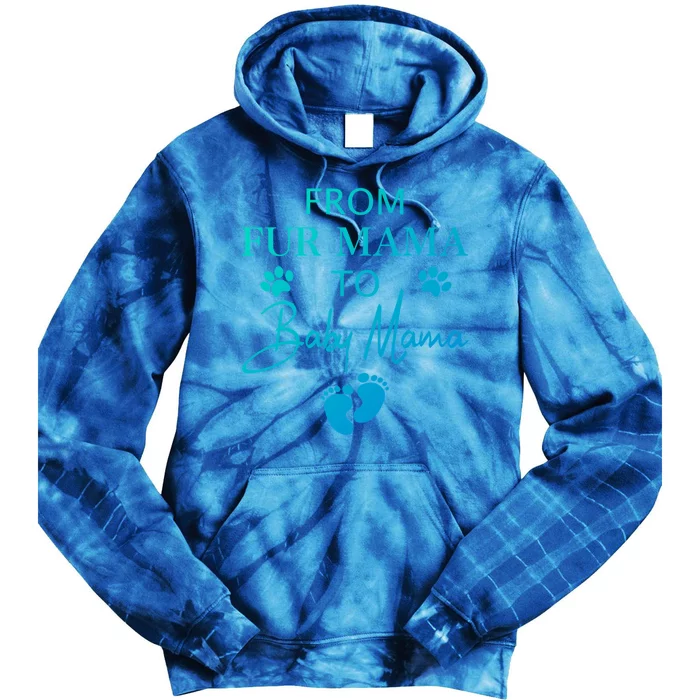 From Fur Mama To Mama Dog Cat Owner New Mom Pregnant Gift Tie Dye Hoodie