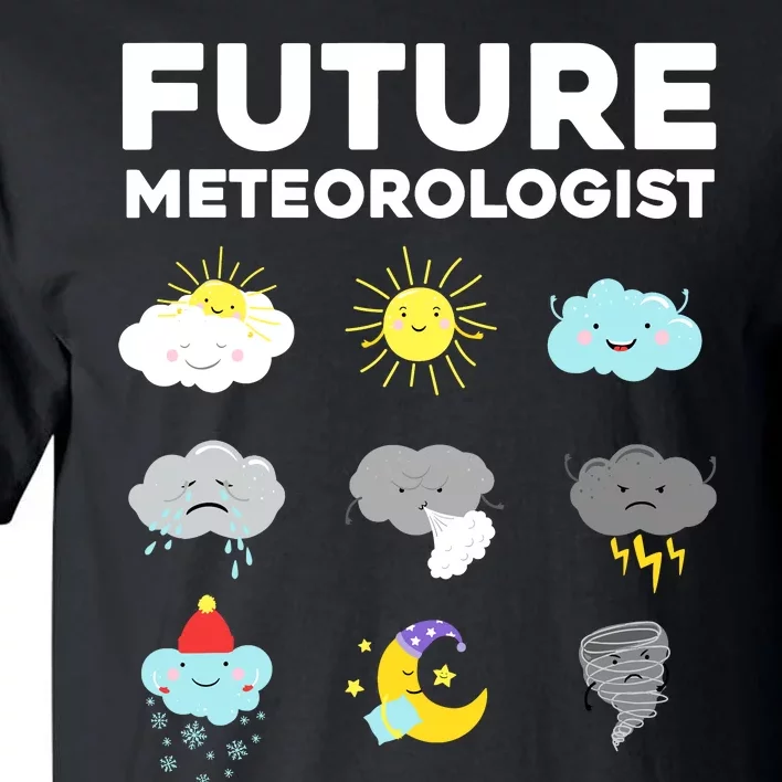 Funny Future Meteorologist Art For Weatherman Tall T-Shirt