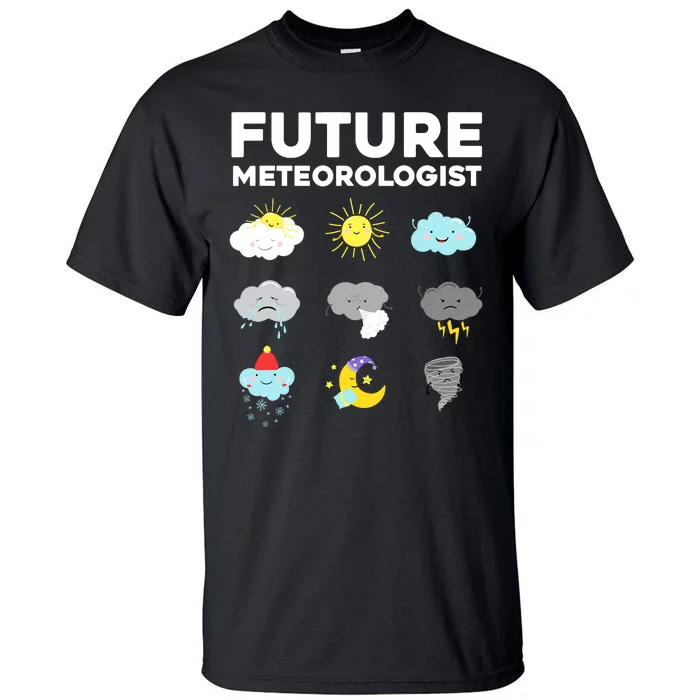 Funny Future Meteorologist Art For Weatherman Tall T-Shirt