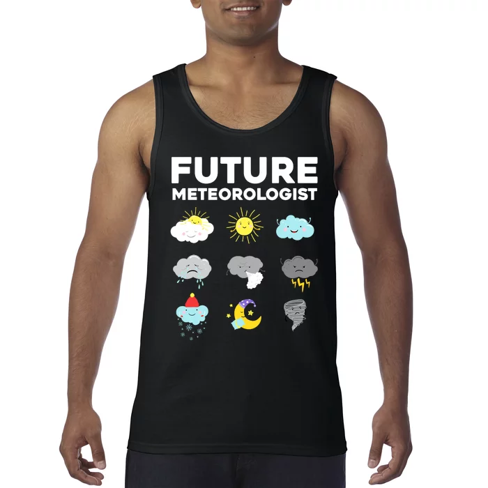 Funny Future Meteorologist Art For Weatherman Tank Top