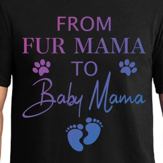 From Fur Mama To Mama Dog Cat Owner New Mom Pregnant Gift Pajama Set