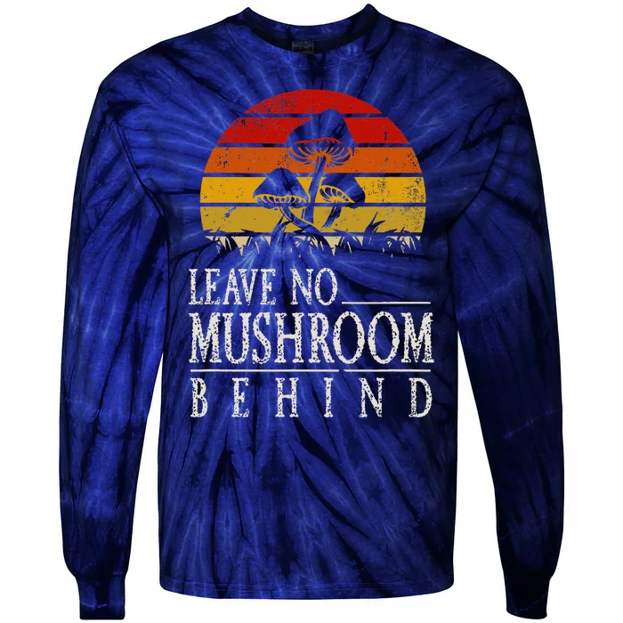 Funny Foraging Morels Fungi Mushroom Picker Mushroom Hunter Tie-Dye Long Sleeve Shirt