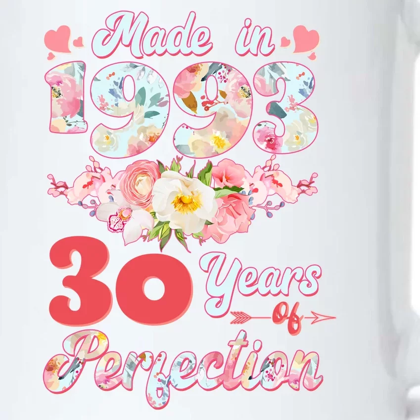 Flower Floral Made In 1993 30 Years Of Perfection Black Color Changing Mug