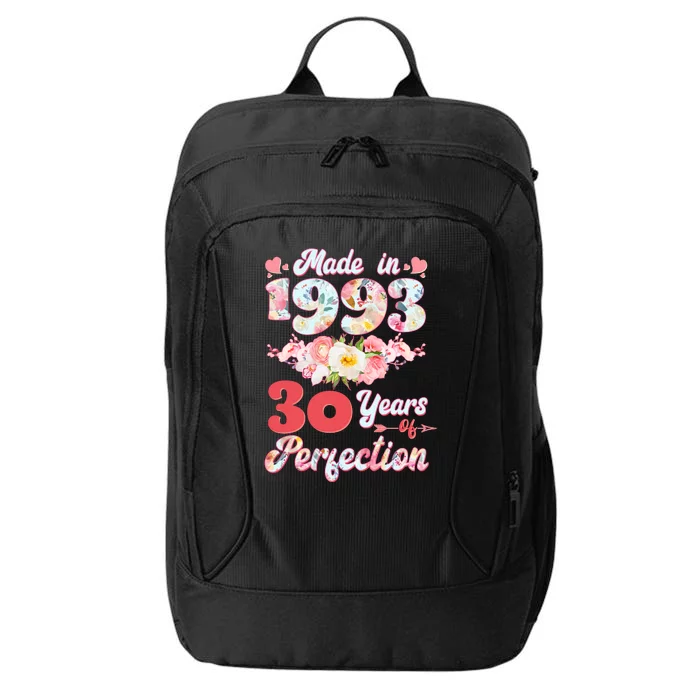 Flower Floral Made In 1993 30 Years Of Perfection City Backpack