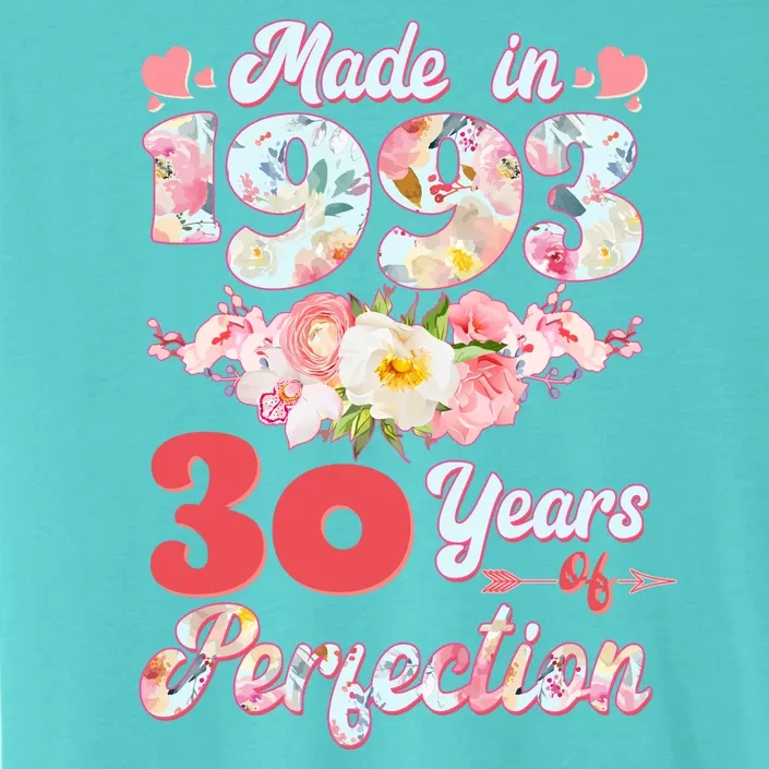 Flower Floral Made In 1993 30 Years Of Perfection ChromaSoft Performance T-Shirt