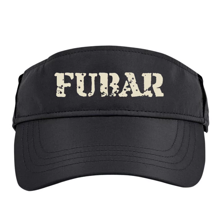 Fubar Funny Military Slang Design Adult Drive Performance Visor