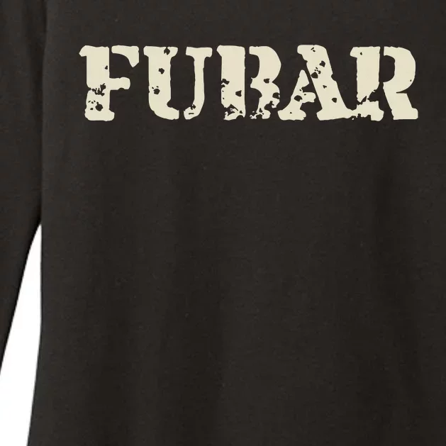 Fubar Funny Military Slang Design Womens CVC Long Sleeve Shirt