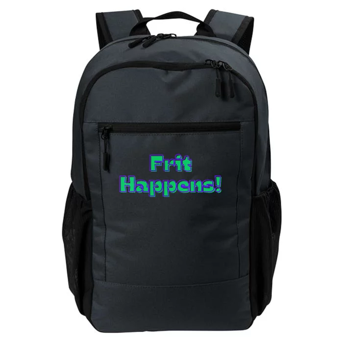 Funny Fused Mosaic Stained Blown Glass Artist Frit Happens Daily Commute Backpack