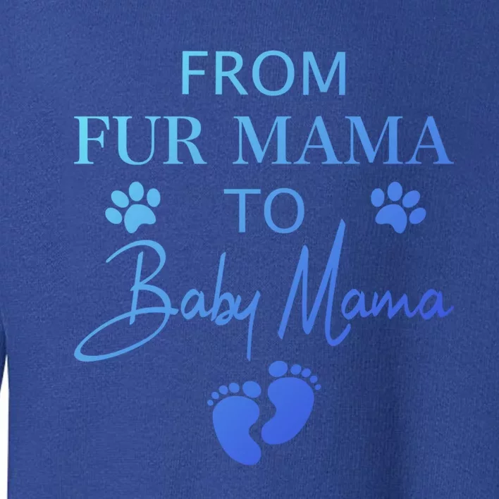 From Fur Mama To Mama Dog Cat Owner New Mom Pregnant Gift Toddler Sweatshirt