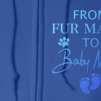 From Fur Mama To Mama Dog Cat Owner New Mom Pregnant Gift Full Zip Hoodie