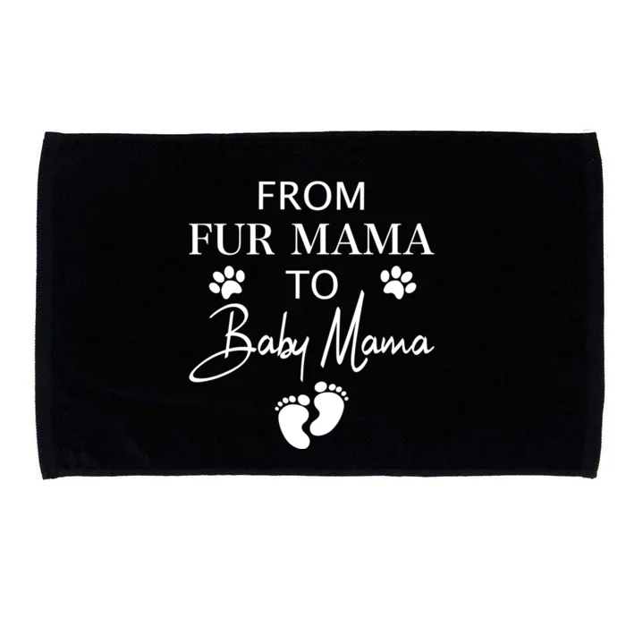 From Fur Mama To Mama Dog Cat Owner New Mom Pregnant Gift Microfiber Hand Towel