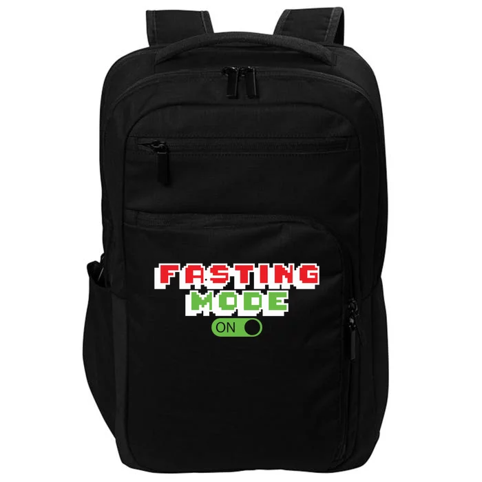 Funny Fasting Mode On Intermittent Fasting Gift Impact Tech Backpack