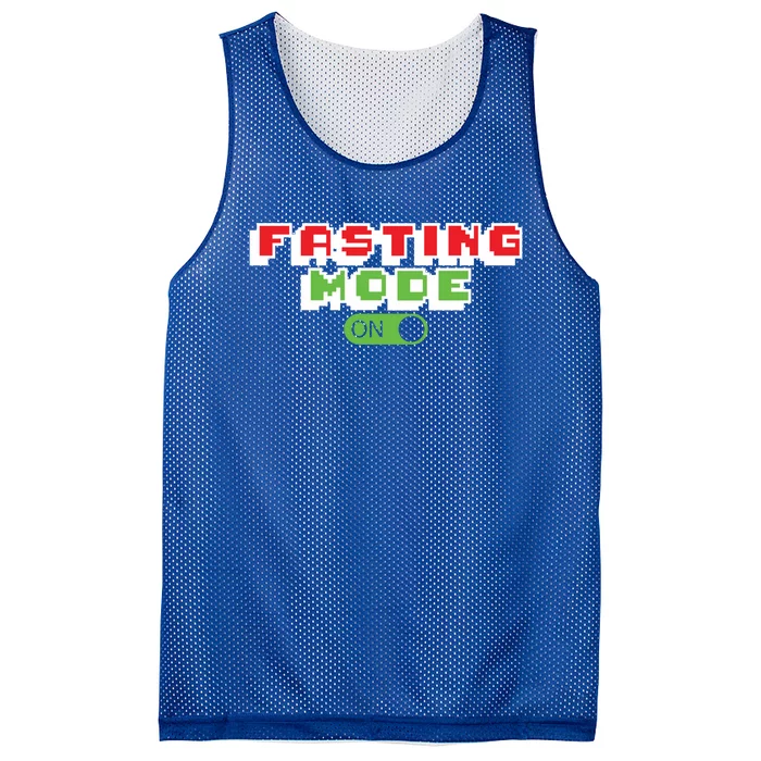 Funny Fasting Mode On Intermittent Fasting Gift Mesh Reversible Basketball Jersey Tank