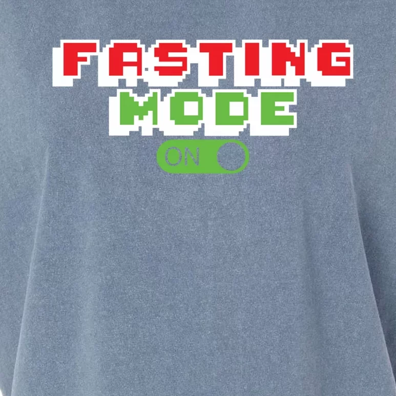 Funny Fasting Mode On Intermittent Fasting Gift Garment-Dyed Women's Muscle Tee